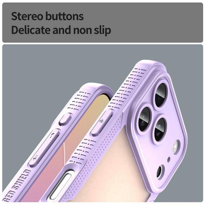 Bild 5,  iPhone 18 Pro / 17 Pro Skal Hybrid Frostat Transparent Lila