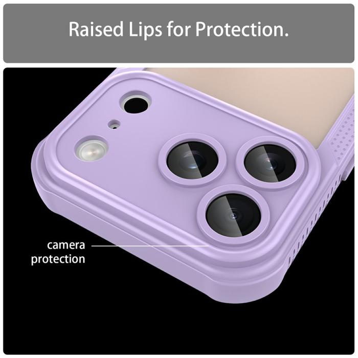 Bild 6,  iPhone 18 Pro / 17 Pro Skal Hybrid Frostat Transparent Lila