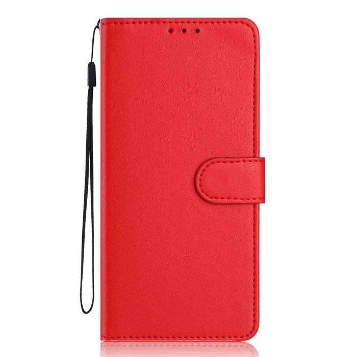 Bild 5,  Xiaomi 17T Fodral Solid Läder Röd