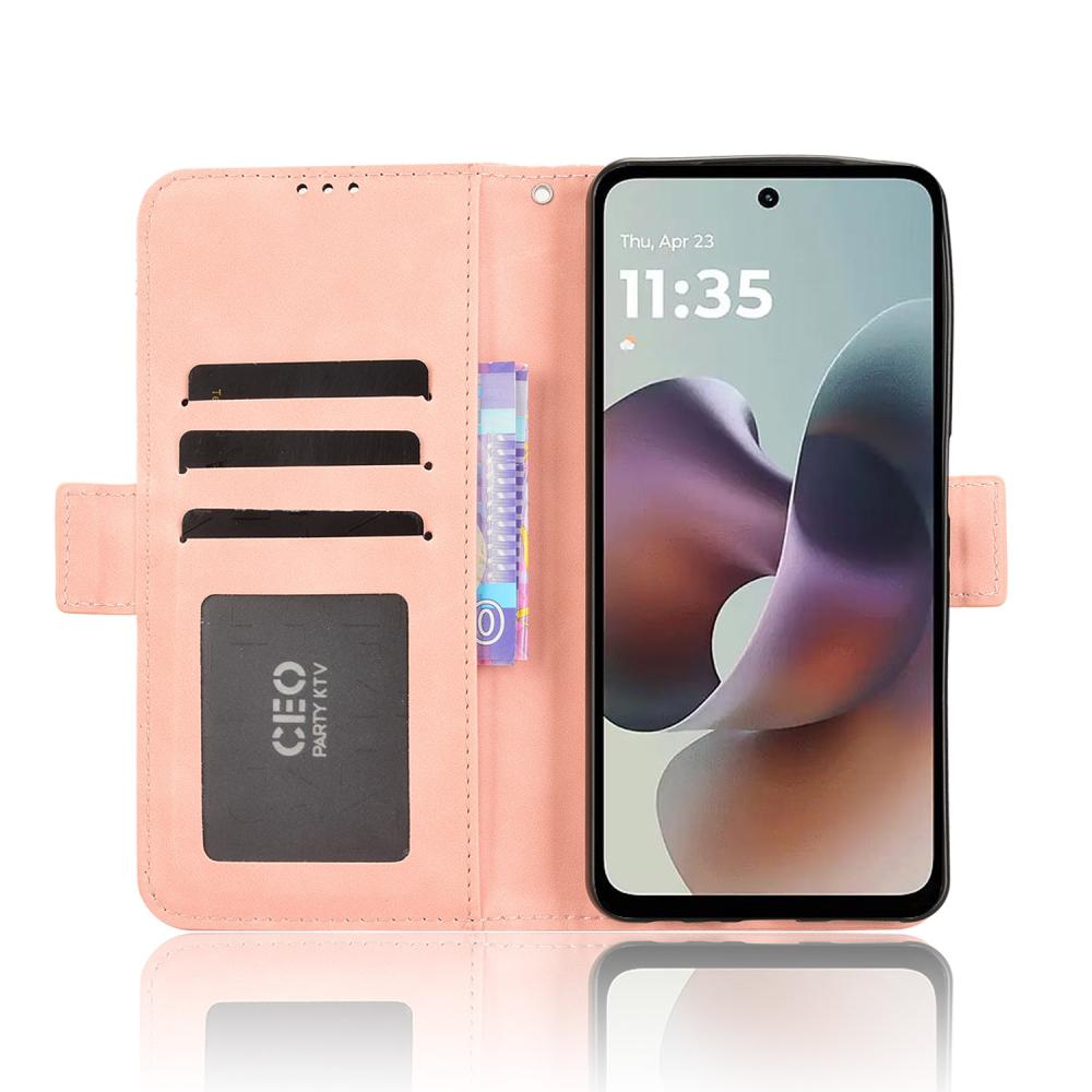  Motorola Moto G56 5G Fodral Med Avtagbart Kortfack Rosa