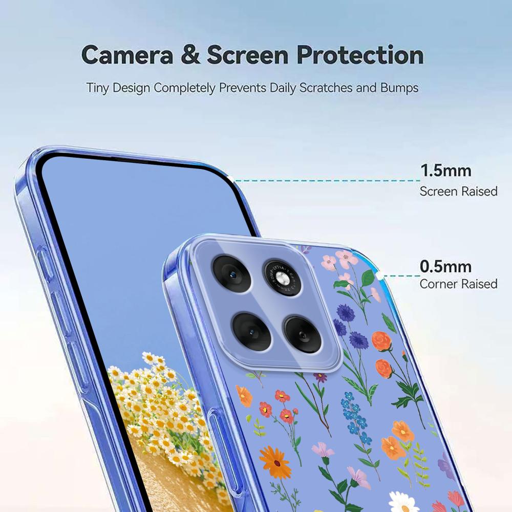  Motorola Moto G86 5G Skal Med Tryck Blommor