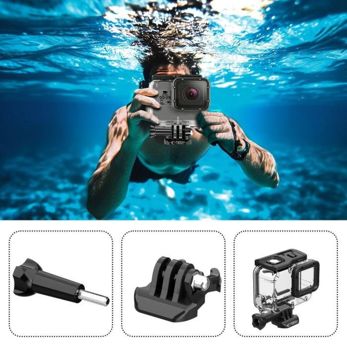 Bild 2, Tech-Protect Tech-Protect GoPro Hero 5/6/7 Vattentät Fodral Transparent