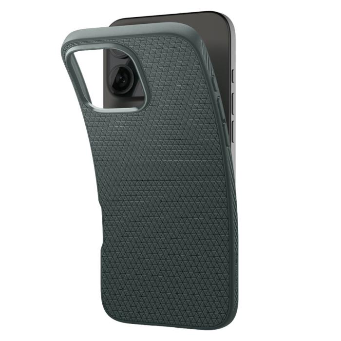 Bild 5, Spigen Spigen iPhone 16 Pro Max Skal Liquid Air Abyss Green