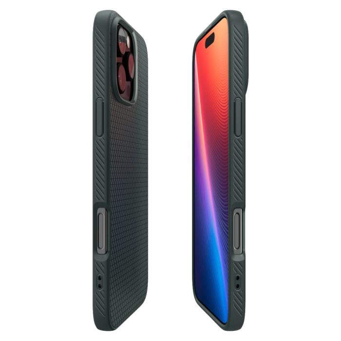 Bild 6, Spigen Spigen iPhone 16 Pro Max Skal Liquid Air Abyss Green