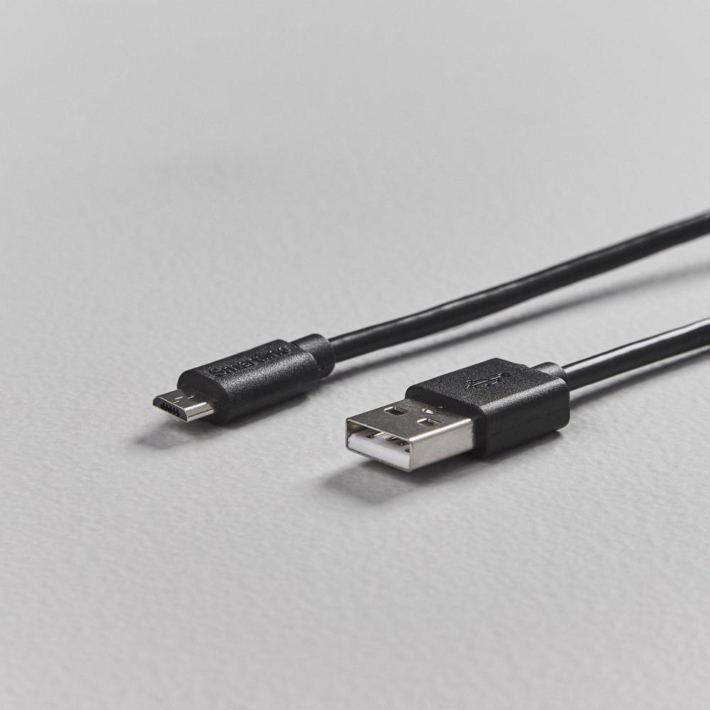 Smartline Smartline 2m Micro USB Laddningskabel Svart