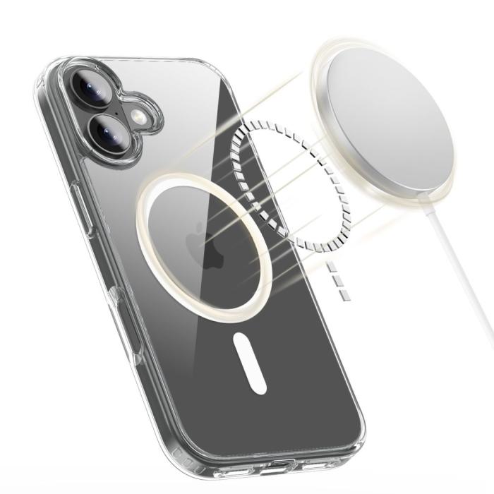 Bild 2, Tech-Protect Tech-Protect iPhone 17 Skal MagSafe FlexAir Hybrid Transparent