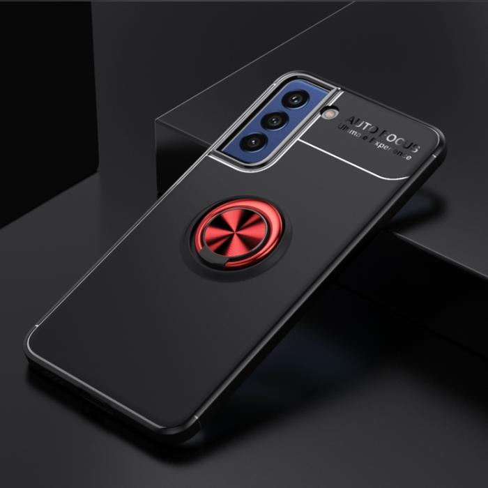 Bild 2,  Samsung Galaxy S21 FE Skal Ring Svart/Röd