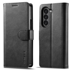 LC.IMEEKE LC.IMEEKE Galaxy Z Fold 6 Fodral L&auml;der Svart