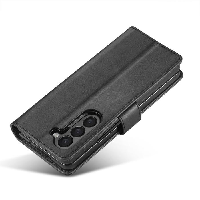Bild 4, LC.IMEEKE LC.IMEEKE Galaxy Z Fold 6 Fodral Läder Svart