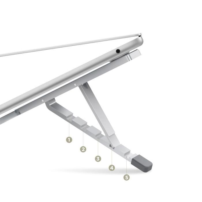 Bild 4, Tech-Protect Tech-Protect Universal Justerbart Laptop Stativ Silver