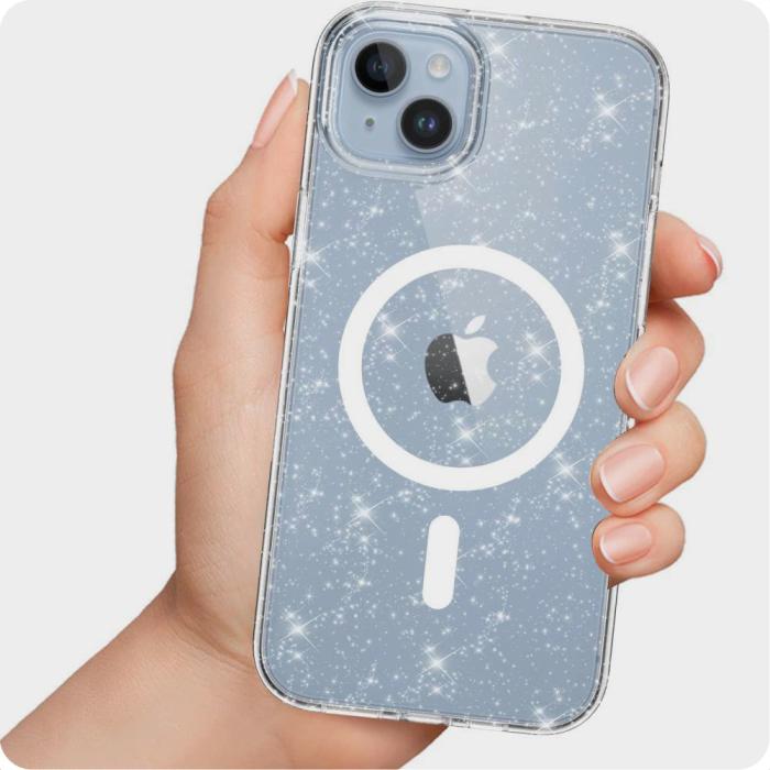 Bild 3, Tech-Protect Tech-Protect iPhone 15 Skal MagSafe FlexAir Hybrid Glitter