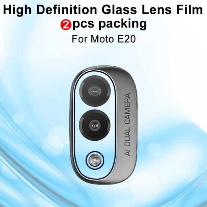 Bild 2, IMAK IMAK Motorola Moto E40 2-PACK Linsskydd Härdat Glas