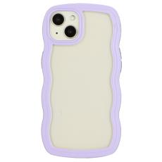  iPhone 14 Skal Wavy Hybrid Transparent/Lila