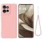  Motorola Edge 50 Skal Liquid Silikon Rosa