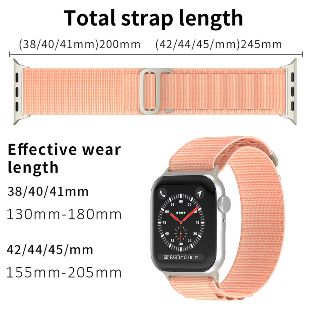 ColorPop Apple Watch 38/40/41/42 mm Armband Alpine Pro Loop Rosa