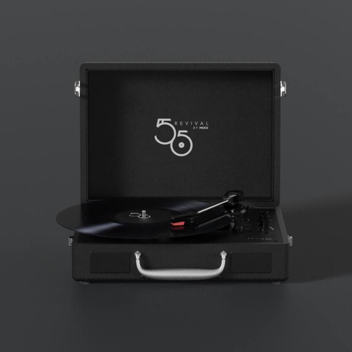 Bild 5, MIXX MIXX Vinyl Record Player Revival 55 Stereo Svart