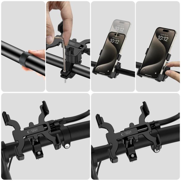 Bild 5, Tech-Protect Tech-Protect Mobilhållare Cykel V3 Universal Svart