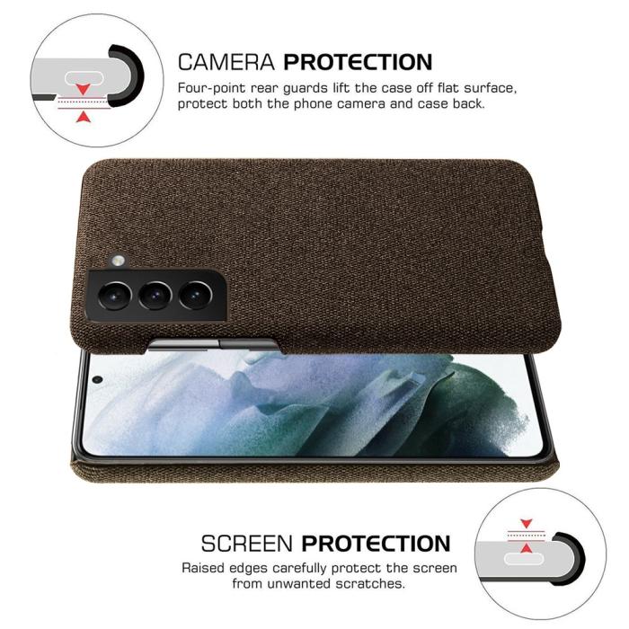 Bild 3, KSQ KSQ Samsung Galaxy S22 Plus Skal Tygbelagt Brun