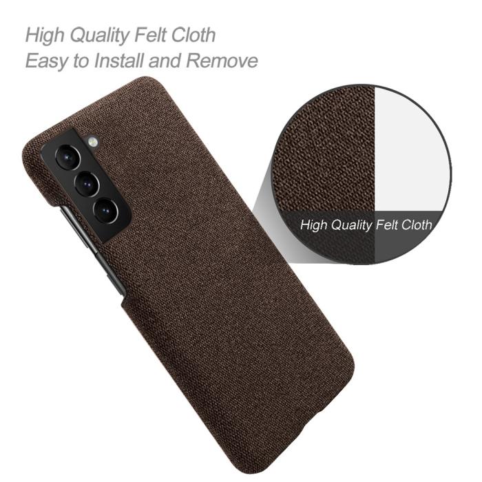 Bild 4, KSQ KSQ Samsung Galaxy S22 Plus Skal Tygbelagt Brun