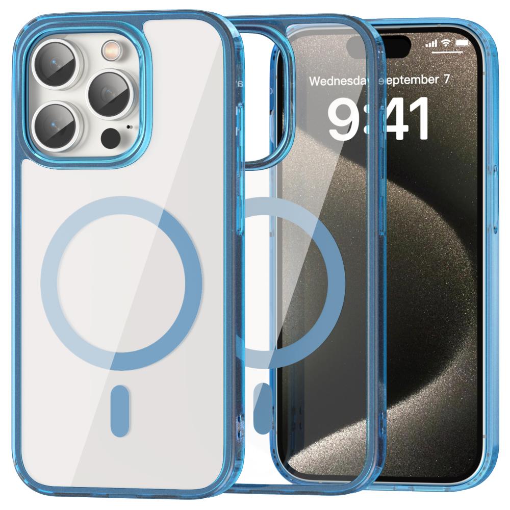 ColorPop ColorPop iPhone 15 Pro Skal CH MagSafe Transparent/Mörk Blå