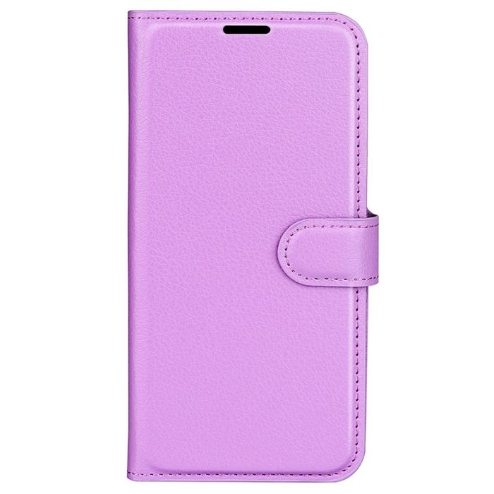Bild 5,  Samsung Galaxy S23 Ultra Fodral Litchi Läder Lila
