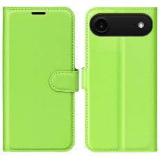  iPhone Air Fodral Litchi L&auml;der Gr&ouml;n