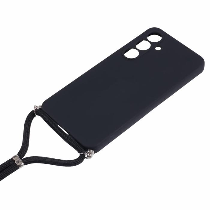 Bild 3,  Samsung Galaxy S25 Skal TPU Med Mobilsnöre Svart