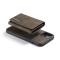 DG.MING iPhone 13 Pro - DG.MING 2in1 Skal Magnetisk Avtagbart Kortfack - Brun