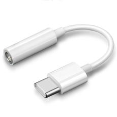  USB-C till AUX 3.5 mm adapter - Vit