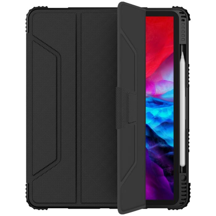 Bild 4, NILLKIN iPad Pro 12.9 (2018/2020) - NILLKIN Tri-Fold Fodral - Svart