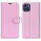  Samsung Galaxy A03 Fodral Litchi Läder Ljus Rosa