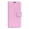  Samsung Galaxy A03 Fodral Litchi Läder Ljus Rosa