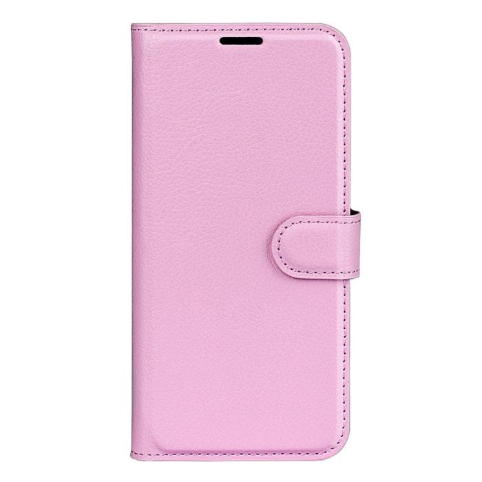 Bild 2,  Samsung Galaxy A03 Fodral Litchi Läder Ljus Rosa