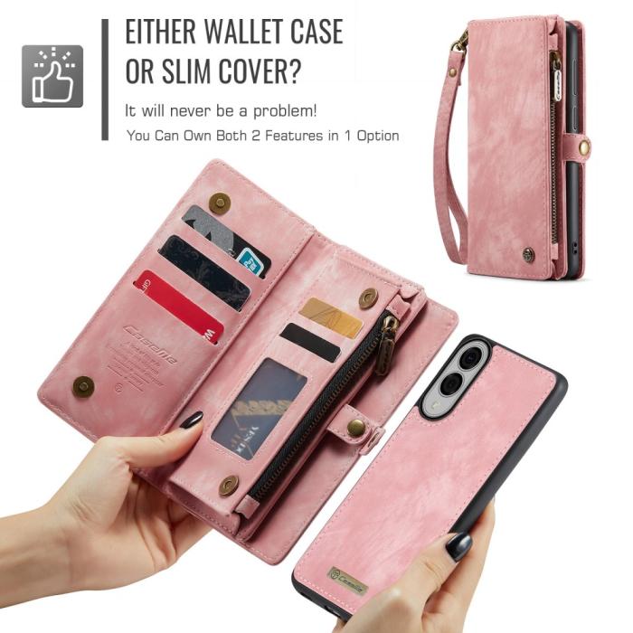 Bild 6, CASEME CASEME Samsung Galaxy S25 Edge Fodral Multifuntionell Rosa