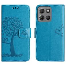  Motorola Moto G86 Power/G86 5G Fodral Tr&auml;d Tryck Bl&aring;