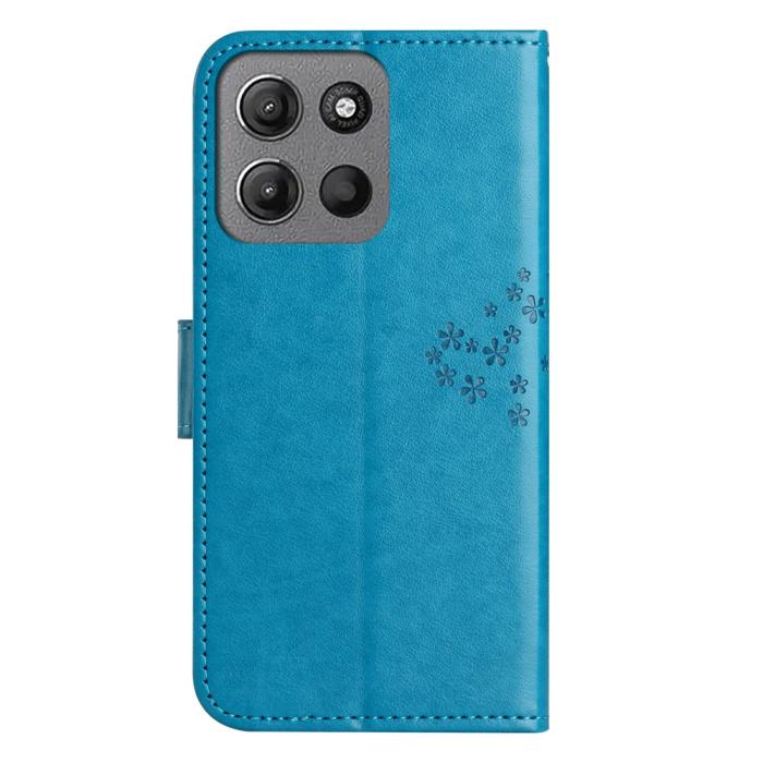 Bild 5,  Motorola Moto G86 Power/G86 5G Fodral Träd Tryck Blå