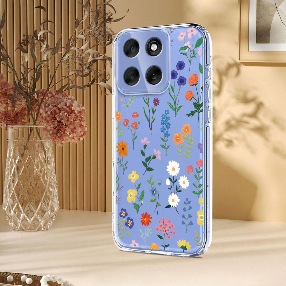  Motorola Moto G86 5G Skal Med Tryck Blommor