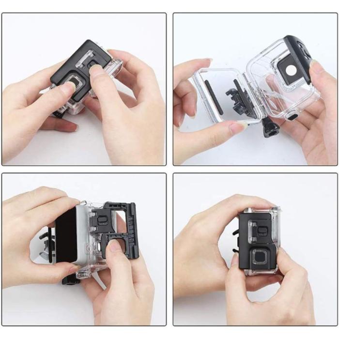 Bild 5, Tech-Protect Tech-Protect GoPro Hero 5/6/7 Vattentät Fodral Transparent