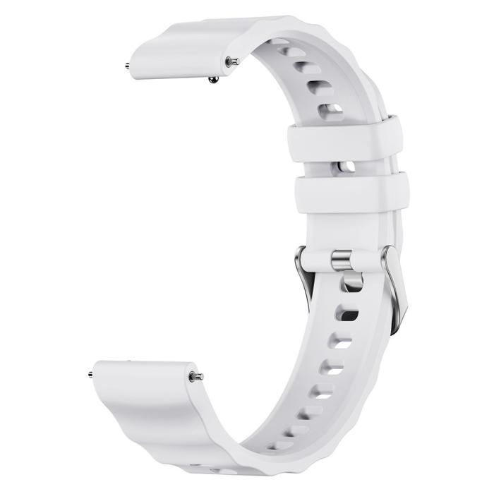Bild 2,  Klockarmband 18 mm Quick Release Wave Silikon Vit