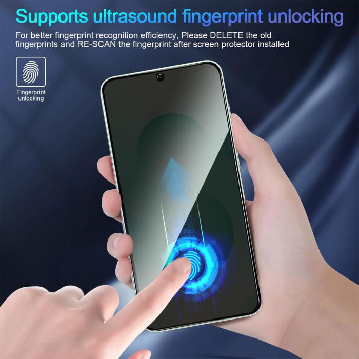 Bild 3,  Samsung Galaxy A27 Skärmskydd Heltäckande Härdat Glas Privacy