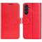  Samsung Galaxy A26 5G Fodral Crazy Horse Läder Röd