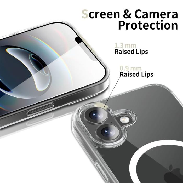Bild 5, Tech-Protect Tech-Protect iPhone 17 Skal MagSafe FlexAir Hybrid Transparent