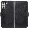  Samsung Galaxy S21 FE Fodral Big Butterfly Läder Svart