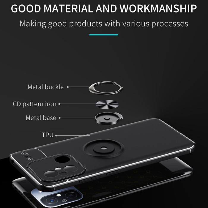 Bild 2,  Xiaomi Redmi 12C 4G Skal Ring Svart/Blå
