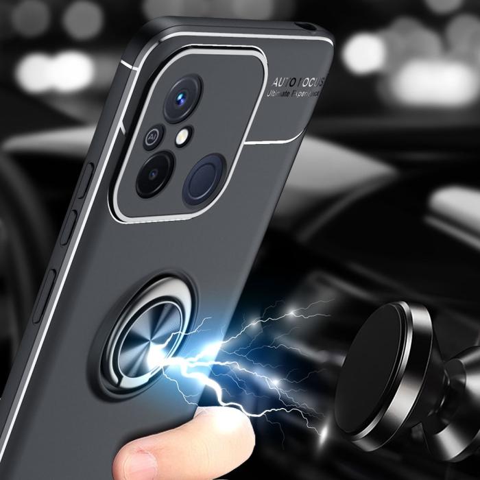 Bild 4,  Xiaomi Redmi 12C 4G Skal Ring Svart/Blå
