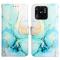  Xiaomi Redmi 10C Fodral Marmor Grön
