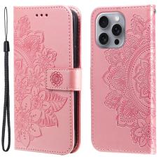  iPhone 16 Pro Fodral Mandala L&auml;der Ros&eacute;guld