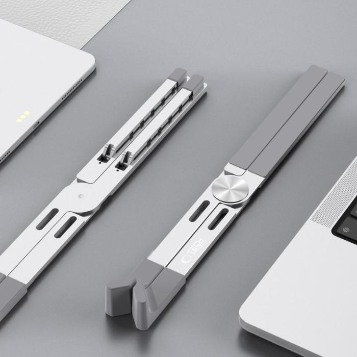Bild 5, Tech-Protect Tech-Protect Universal Justerbart Laptop Stativ Silver