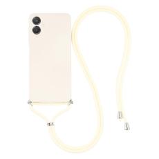  Samsung Galaxy A07 Skal TPU Med Mobilsn&ouml;re Vit