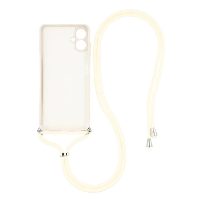 Bild 2,  Samsung Galaxy A07 Skal TPU Med Mobilsnöre Vit